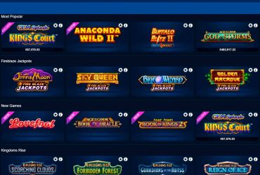 BetFred casino - list of slot machines