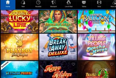 Betway casino - list of slot machines.