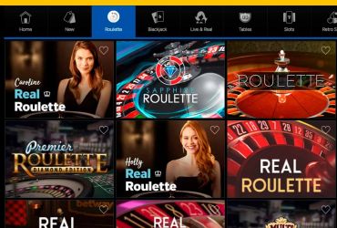 Betway casino - list of roulette games.