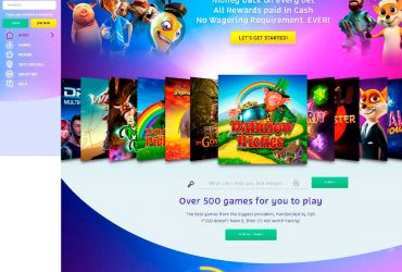 PlayOJO casino - main page