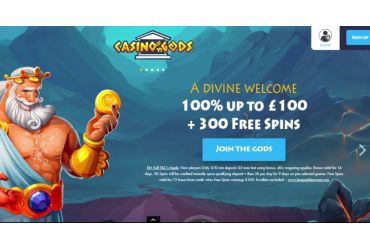 Casino Gods - welcome bonus