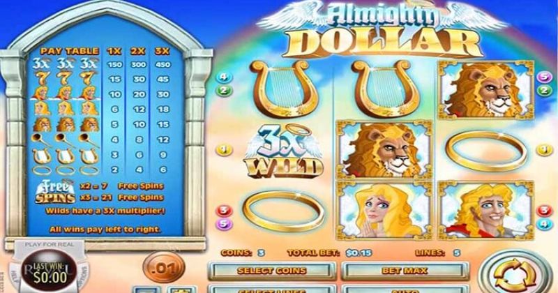 Play in Almighty Dollar Slot Online from Rival for free now | NJ Casino