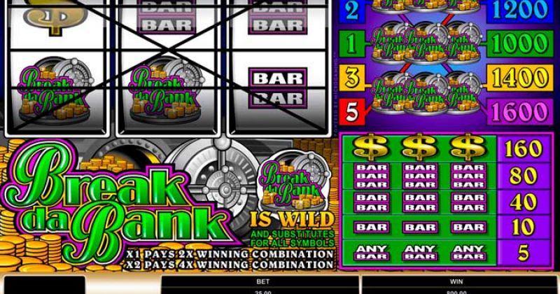 Play in Break Da Bank Slot Online From Microgaming for free now | NJ Casino