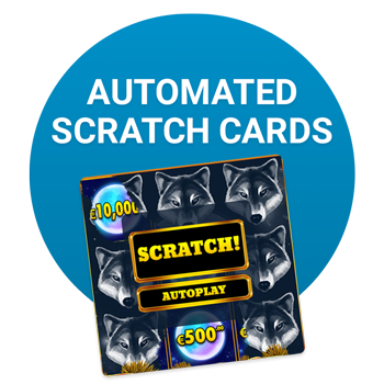 Automated online scratch cards